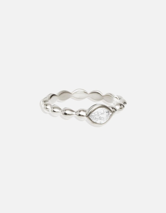 By Charlotte - Silver Lucky Eye Ring