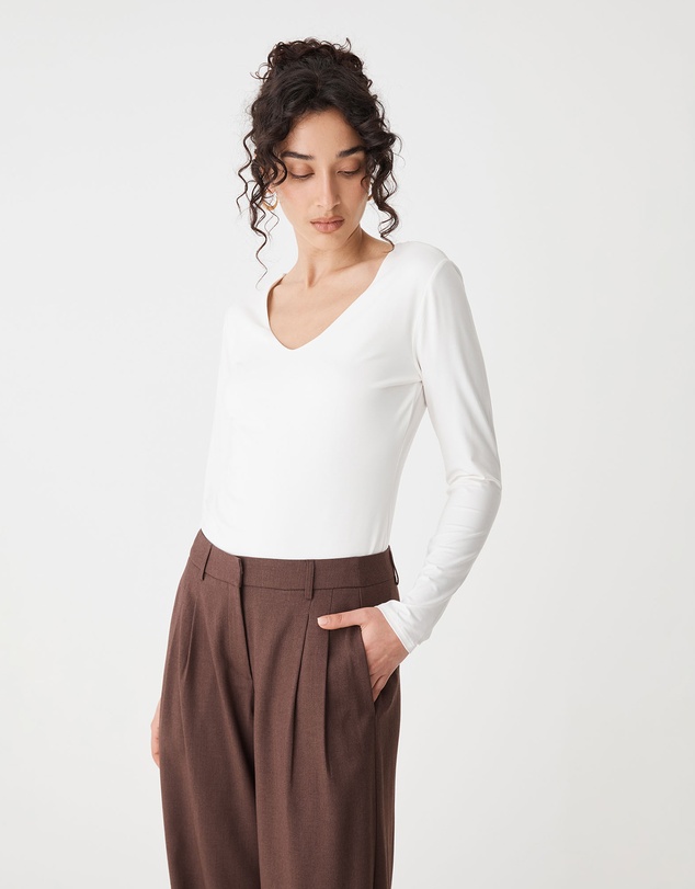 Forcast - Isla V-Neck Bamboo Top