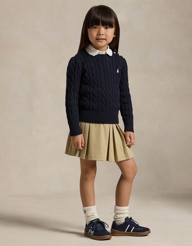 Polo Ralph Lauren - Cable-Knit Cotton Sweater - Babies-Kids