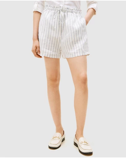 Tommy Hilfiger - Pure Linen Wide Leg Shorts