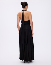 Minima Esenciales - Sereia Jersey Scarf Tie Maxi Dress