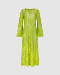 KINGA CSILLA - Nova Lace Cherry Maxi Dress