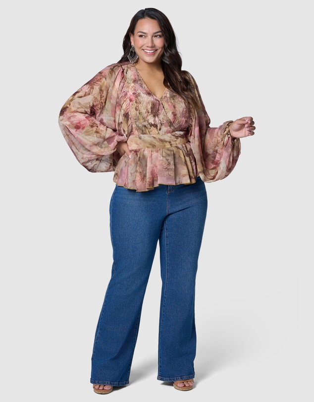 The Poetic Gypsy - Aura Peplum Blouse
