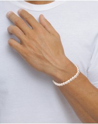 Kuzzoi - ICONIC EXCLUSIVE - Bracelet Trend Elegant with Shell Core Pearls in 925 Sterling Silver Gold Plated