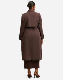 Forever New Curve - Delilah Curve Soft Trench Coat