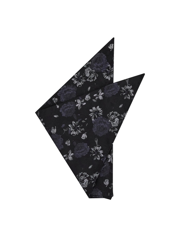 yd. - Tahti Floral Pocket Square