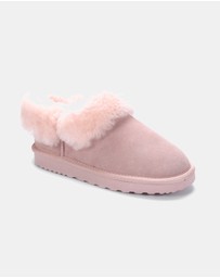 AusWooli Ugg Boots - Coogee Sheepskin Cozy Ankle Slippers
