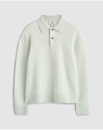 COS - Brushed-Wool Polo Shirt