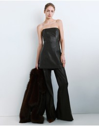 M.N.G - Short Faux-Leather Dress