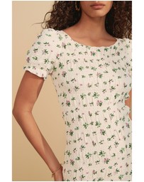 NEXT - Shirred Puff Sleeve Mini Dress