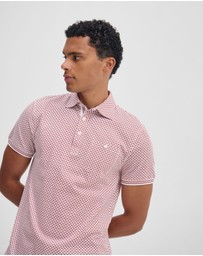 Oxford - Milo Print Jersey Polo With Pocket