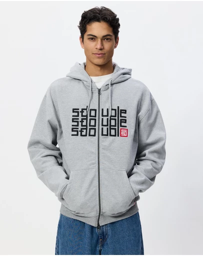 S Double - Triple Block Zip Hoodie