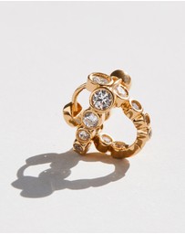 SAINT VALENTINE - Crescendo Oval Hoops - Gold