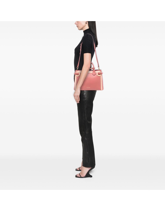 Pre-Loved by Azura Reborn - Pre-Loved Medium Bicolor Leather and House Check Banner Satchel