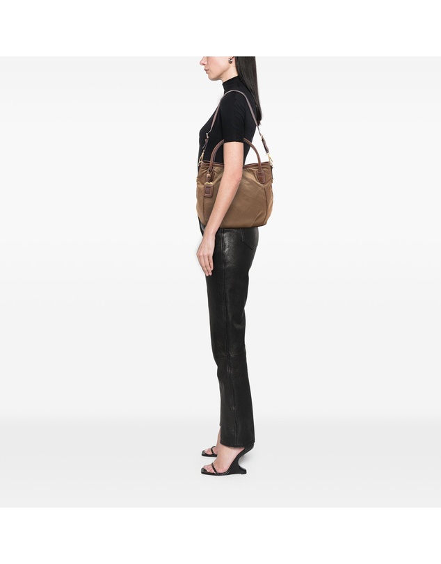 Pre-Loved by Azura Reborn - Pre-Loved Vitello Daino Trimmed Tessuto Satchel