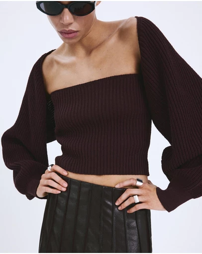 M.N.G - Ciruela Cardigan
