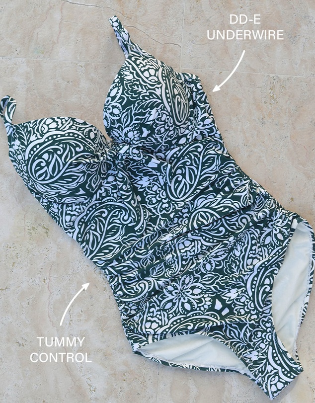 Nip Tuck Swim - Serigraph Isla DD/E Underwire Ruched Front One Piece