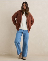 Rhythm - Reverse Fleece Shacket