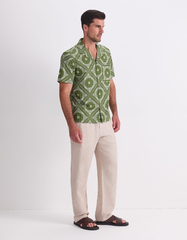 Sportscraft - Bandana Short Sleeve Resort Shirt