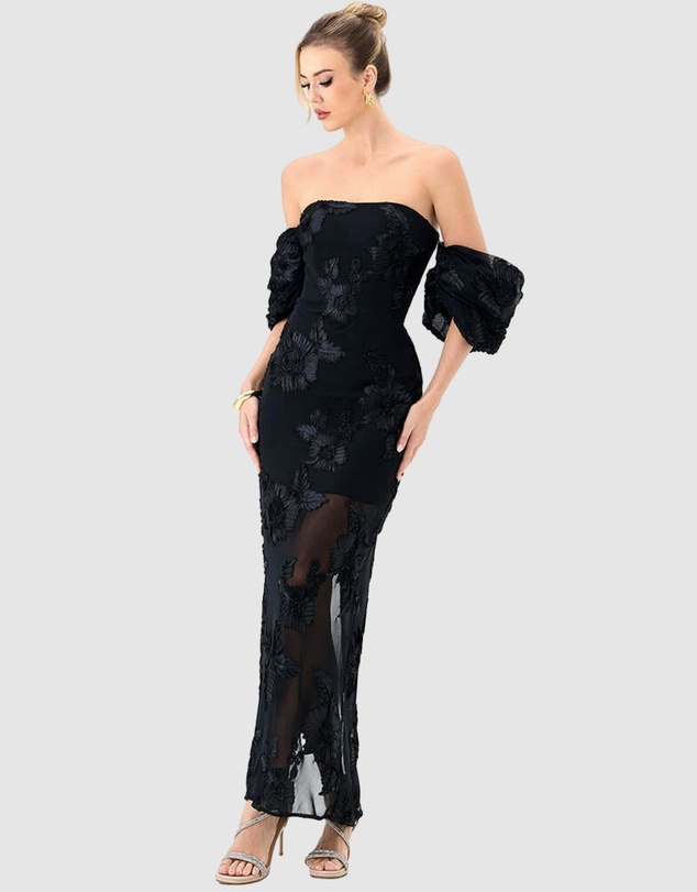 Bariano - Sirenne Puff Sleeve Midaxi