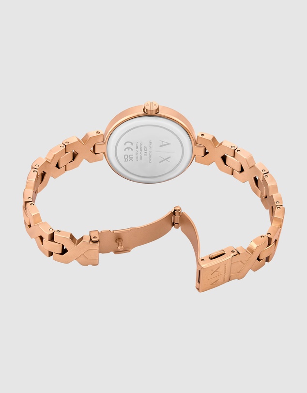 Armani Exchange - Rose Gold Analogue Watch