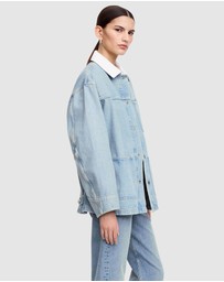 ARKET - Corduroy-Collar Denim Jacket