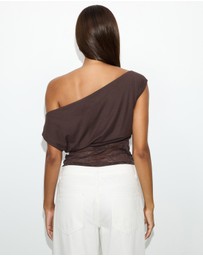 Dazie - Bianka Off Shoulder Lace Top