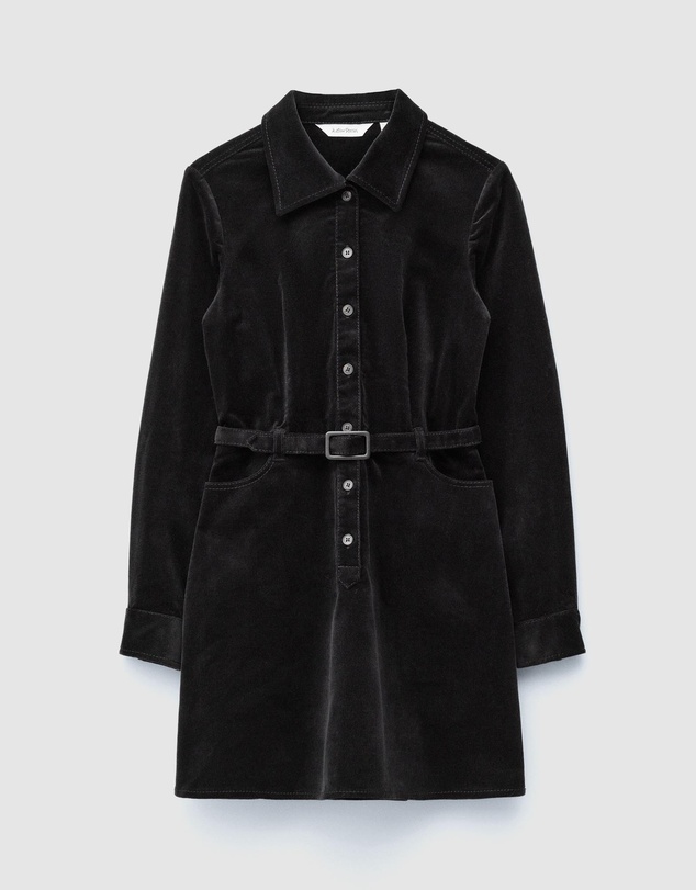 & Other Stories - Belted Velvet Mini Dress