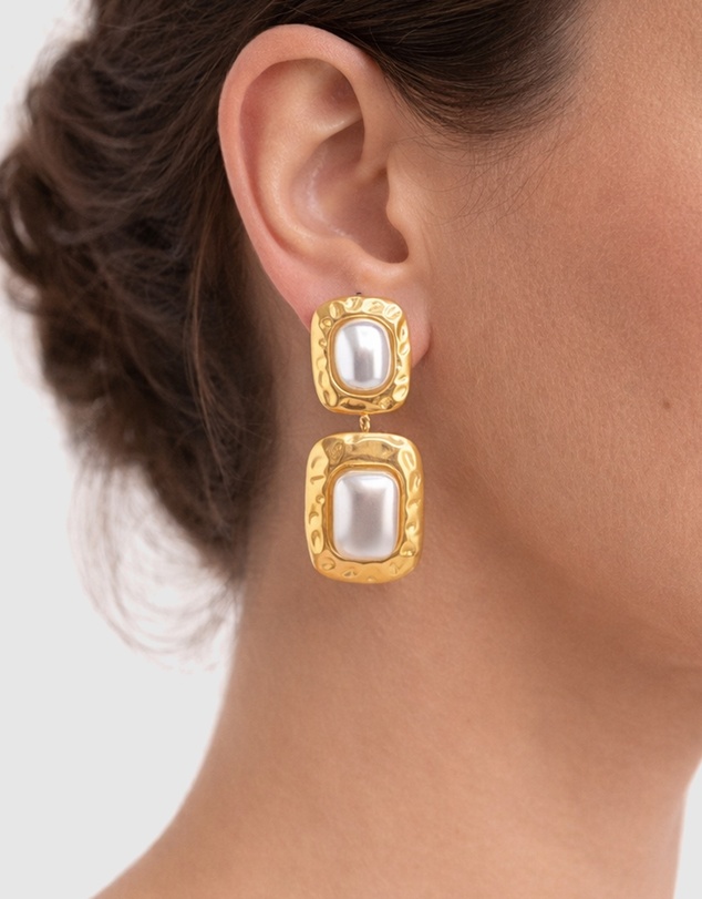 Izoa - Hadley Drop Stud Earrings
