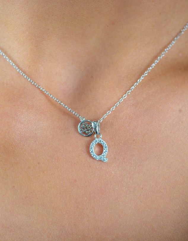 Georgini - Georgini Luxury Letters Q Initial Pendant Silver