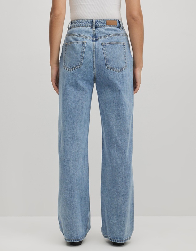 AERE - Clara Mid Rise Drawcord Jeans