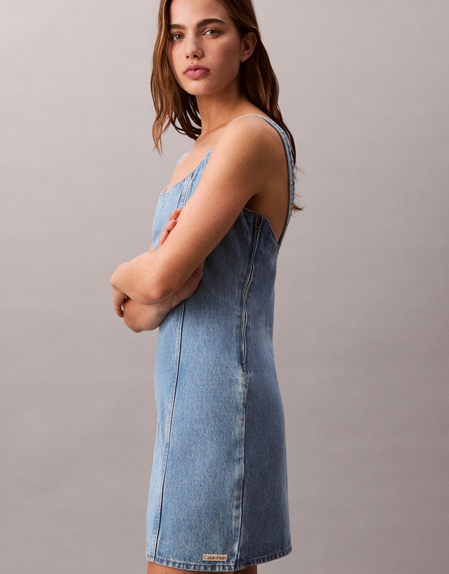 Calvin Klein Jeans - Scoop Neck Denim Mini Dress
