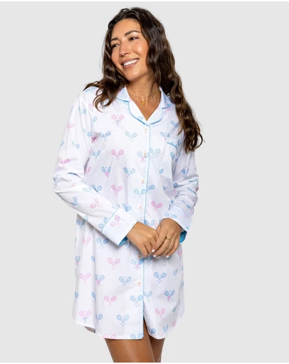 Sant And Abel - Women's Tennis Bows Night Shirt