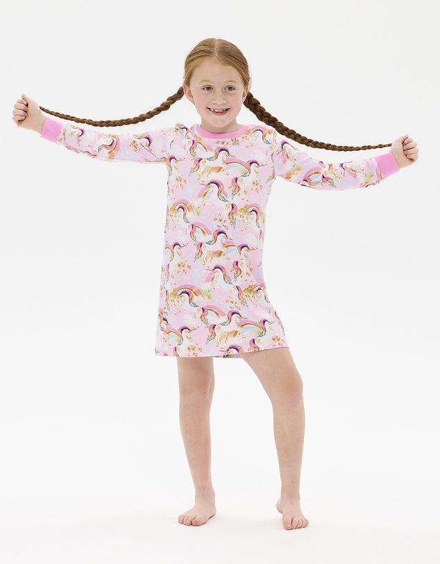 Rock Your Kid - Unicorn Pony Colour Pop Long Sleeve Lily Nightie
