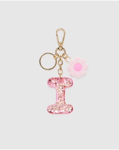 Seed Heritage - Pink Stripe Initial Keyring