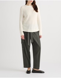 David Lawrence - Moss Stitch Knit Jumper