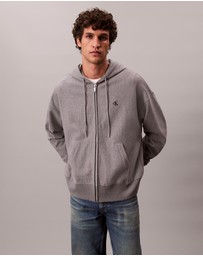 Calvin Klein Jeans - Premium Terry Relaxed Zip Hoodie