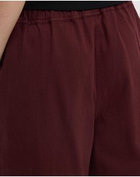 Calli - Matt Cotton Twill Pants