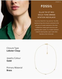Fossil - Ellis Toi Et Moi Gold-Tone Necklace