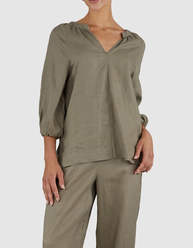 Amelius - Telopea Linen Blouse