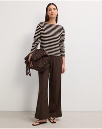 The Fated - Sasha Striped Jersey Top