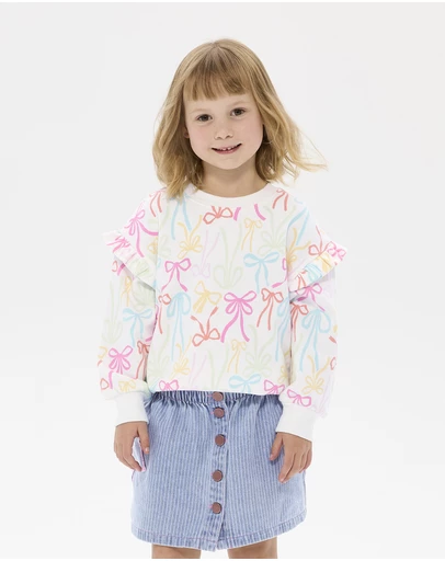 Rock Your Kid - Ribbons Jessica Frill Sweatshirt