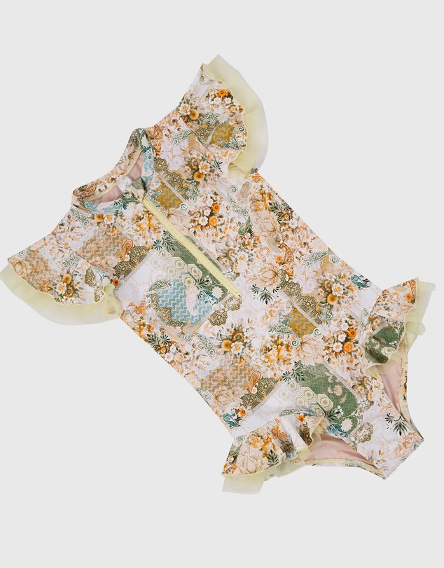 Aqua Blu Kids - Mosaic Short Sleeve One Piece - Kids