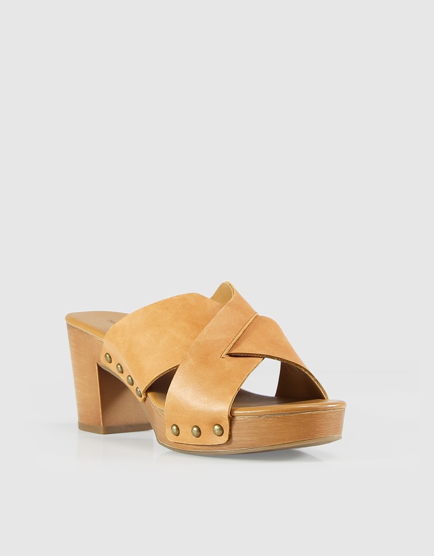 Belle & Bloom - Midtown Clog Mule - Tan