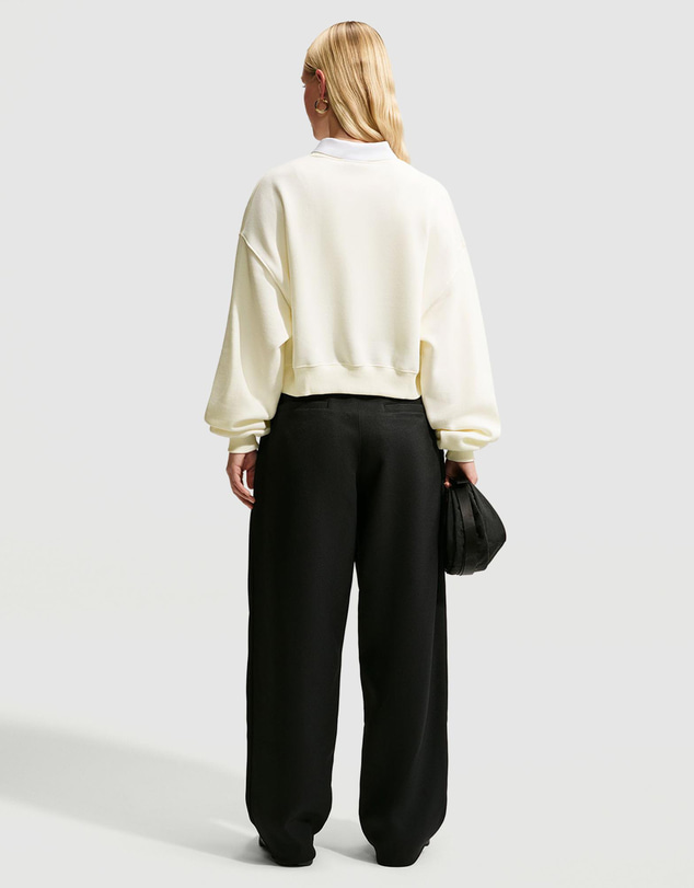 Nike - Studio Fleece Medium Weight Oversized Cropped Crew