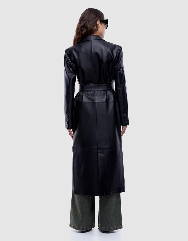 ENA PELLY - Ena Leather Longline Blazer