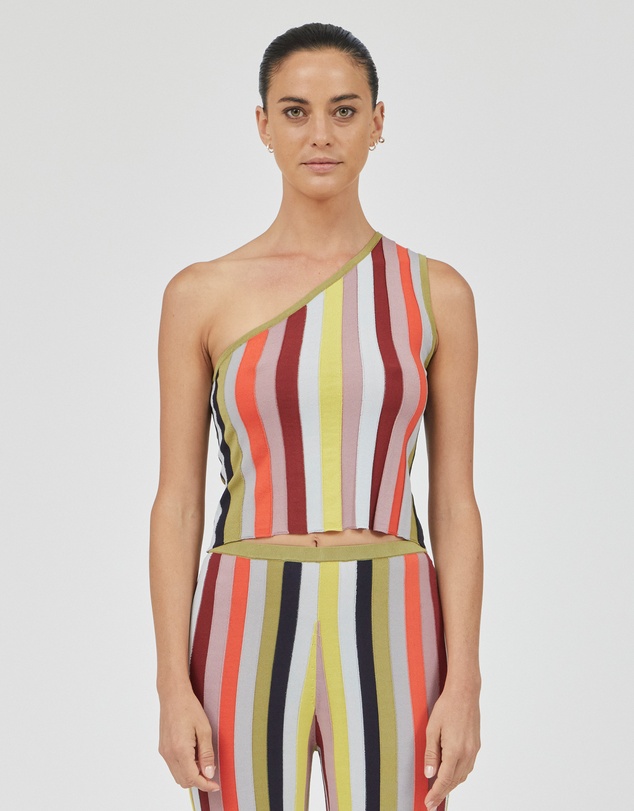 Third Form - Rhythm Knit One Shoulder Top