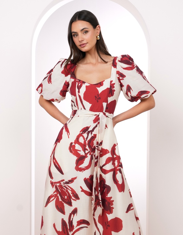 Pilgrim - Becca Puff Sleeve Maxi Dress
