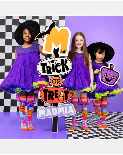 MADMIA - Stitch Neon Halloween Socks - Kids