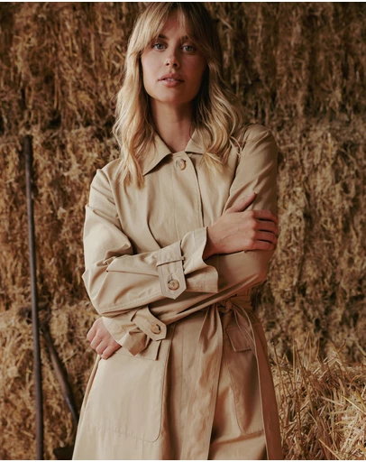 IDA+S - Valora Lightweight Cotton Trench Coat